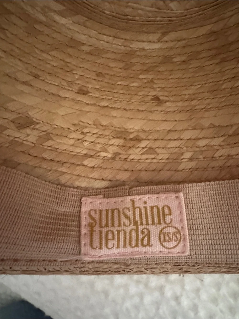 Natural Straw Sun Hat with Red and Pink Scalloped Band